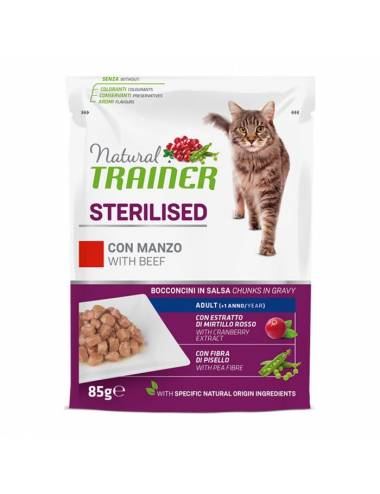 Trainer Natural Pouches Sterilised Βοδινό 85gr.