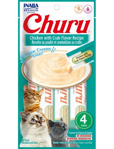 Inaba Churu Cat Chicken & Crab 56gr