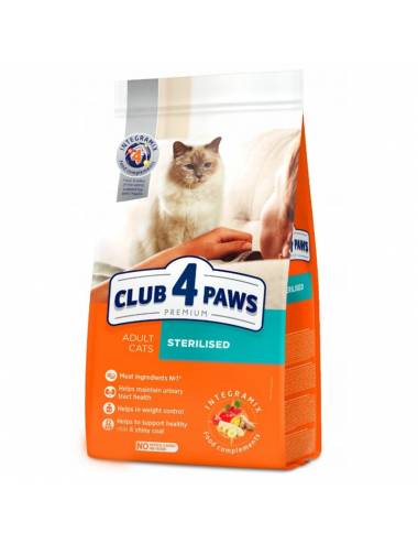 Club4Paws Cat Sterilised Premium Κοτόπουλο 14kg