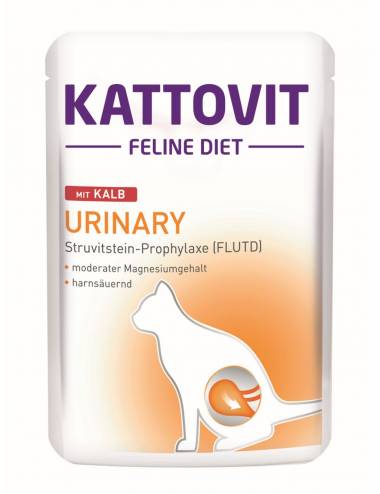 Kattovit Feline Diet  Urinary Pouch Μοσχάρι 85g