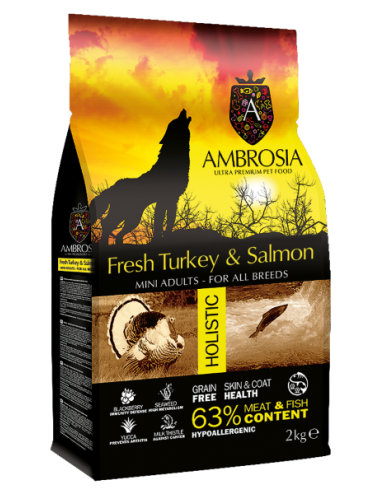 Ambrosia Grain Free Adult Mini Turkey & Salmon