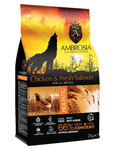 Ambrosia Grain Free Adult Chicken & Fresh Salmon