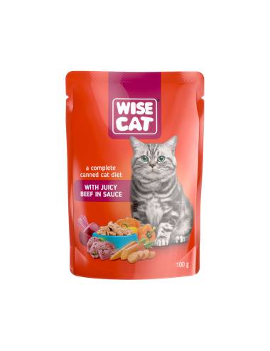 WISE CAT WITH JUICY BEEF IN...