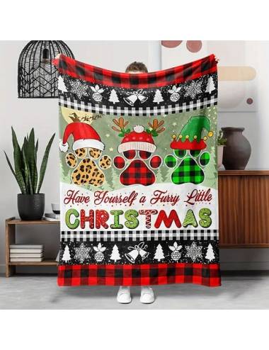 Κουβέρτα  Xmas Πατούσες...