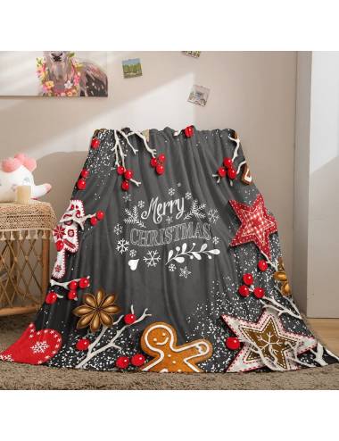 Κουβέρτα Γκρι Xmas  Cookie...