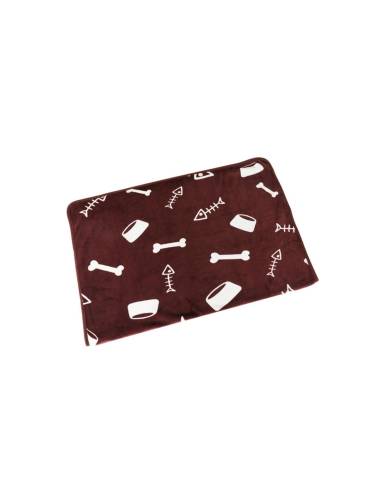 Κουβέρτα Καφέ Ψαροκόκαλο